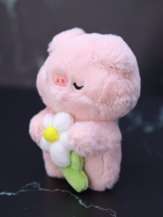 Плюшевый брелок "Pig flower dream", pink (12 см) 