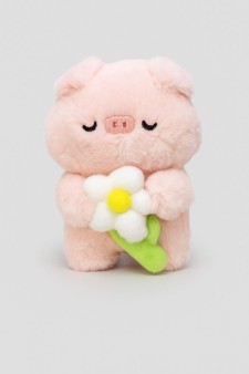 Плюшевый брелок "Pig flower dream", pink (12 см)