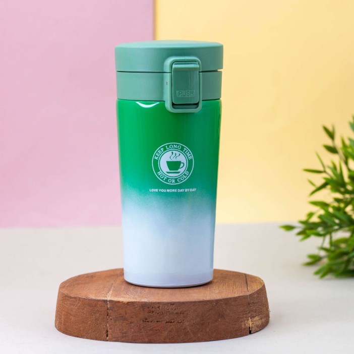 Термокружка "Love you more", green (370 ml) 