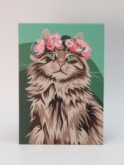 Зеркало настольное GIRLY "Beautiful cat", 15*22 см