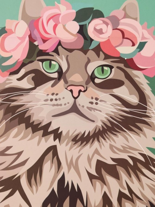 Зеркало настольное GIRLY &quot;Beautiful cat&quot;, 15*22 см 