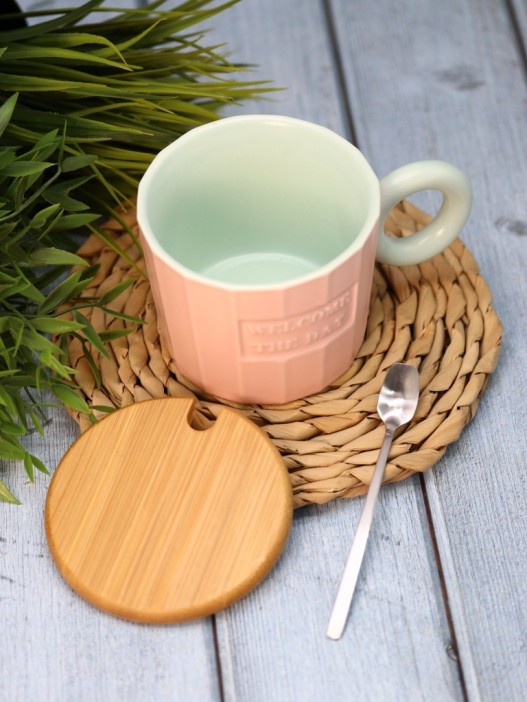 Кружка «Welcome the day», pink (320 ml) 