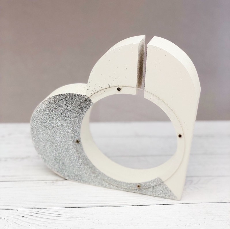 Копилка &quot;Сердце&quot;, white 