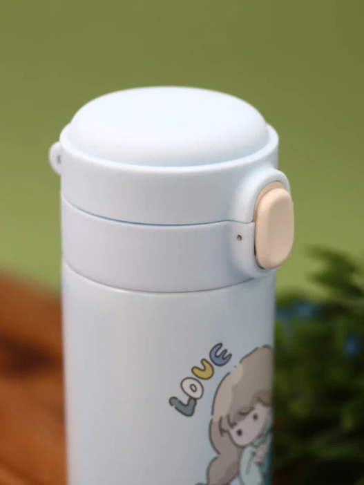 Термос «Love and peace, love», blue (450 мл) 