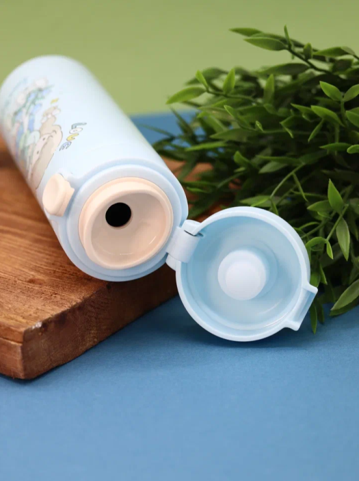 Термос «Love and peace, love», blue (450 мл) 