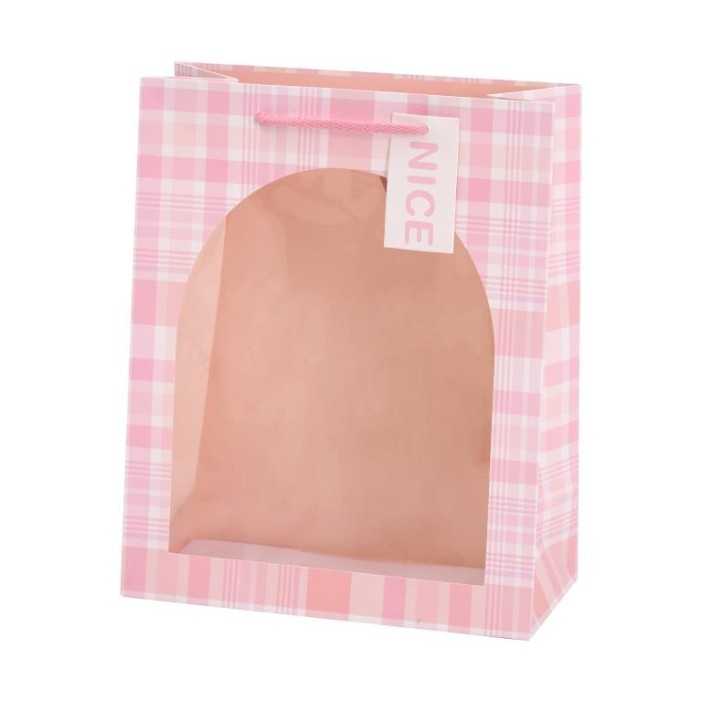 Пакет подарочный «Nice», pink (18*23*10) 
