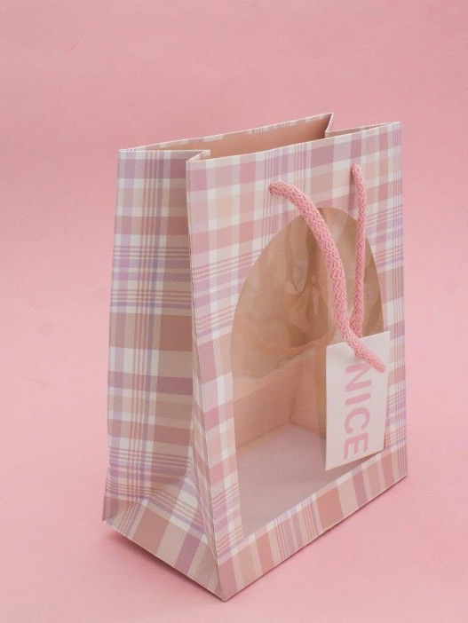 Пакет подарочный «Nice», pink (18*23*10) 