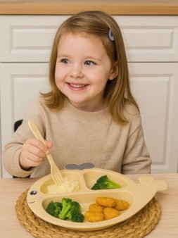 Тарелка "Whale", beige