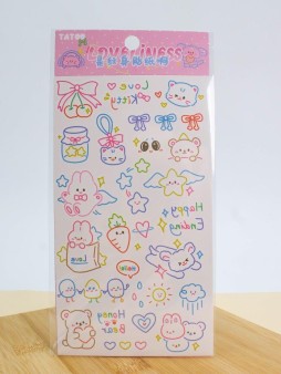 Тату - переводки "Happy animals"