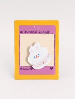 Значок акриловый iLikeGift "Зайка пончик"