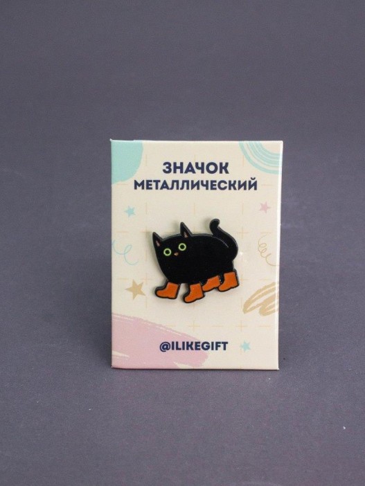 Значок металлический iLikeGift &quot;Puss in Boots&quot; 