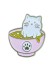 Значок металлический iLikeGift "Кошачья лапша"
