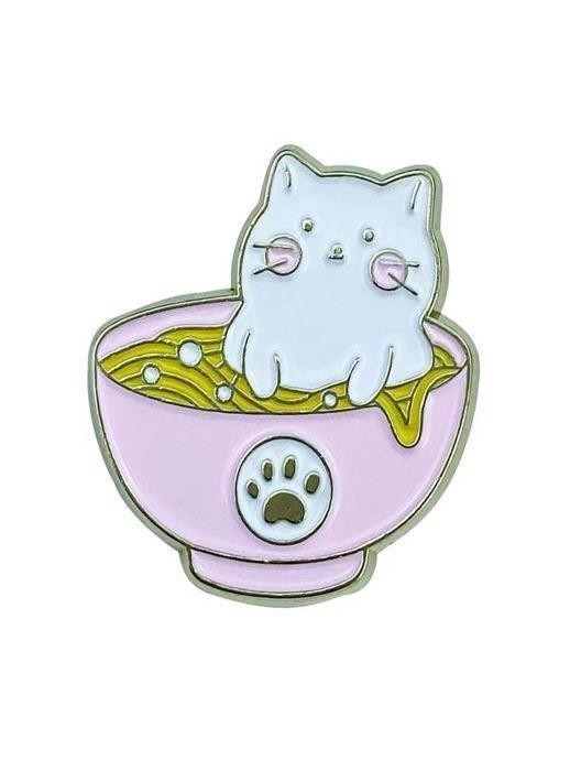 Значок металлический iLikeGift "Кошачья лапша"