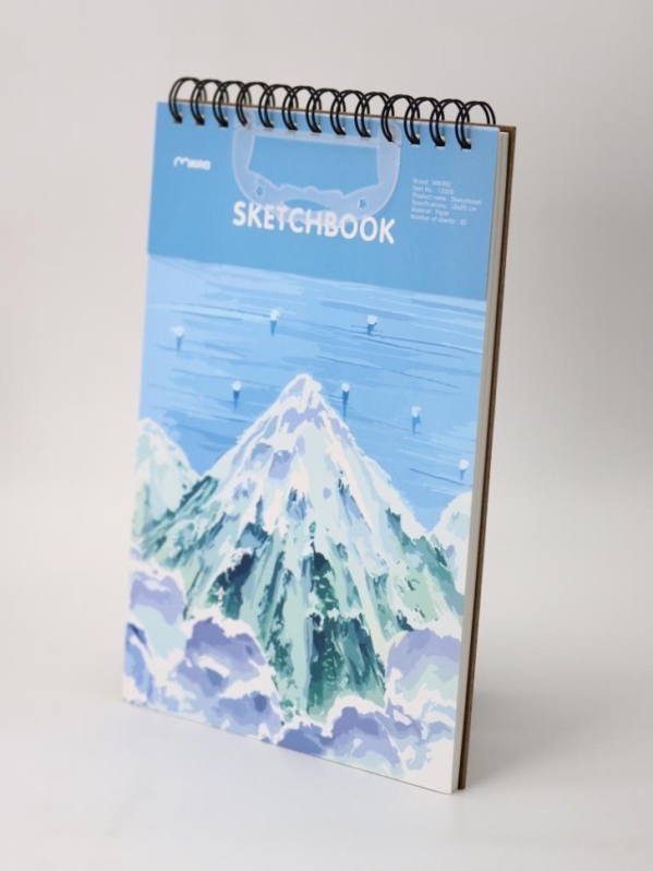 Скетчбук (B5) "Mountain landscape", blue (18*25) 30 л. 130 г/м