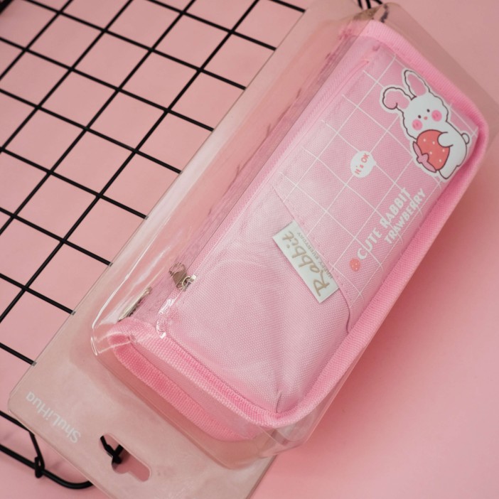 Пенал "Cute rabbit strawberry", pink 