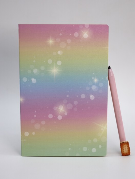 Блокнот (А5) "Rainbow pattern", yellow (14.5х21 см) 