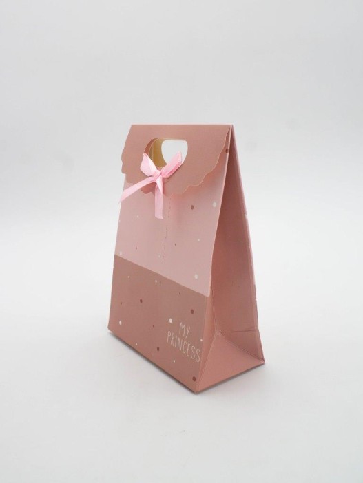 Пакет подарочный (XS) &quot;Small dots&quot;, orange (12x6x16) 