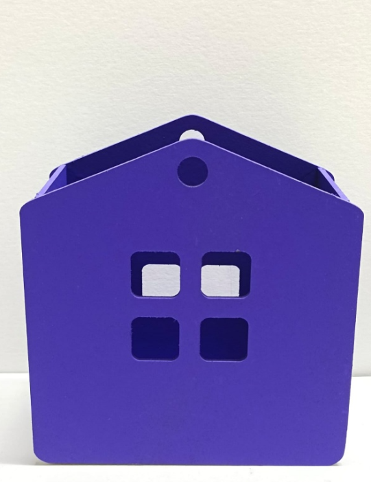 Кашпо Домик (170*175*80) фиолетовый 