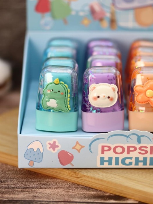 Маркер текстовыделитель &quot;Animals face&quot;, mix, mix, шоу-бокс 24 шт. 