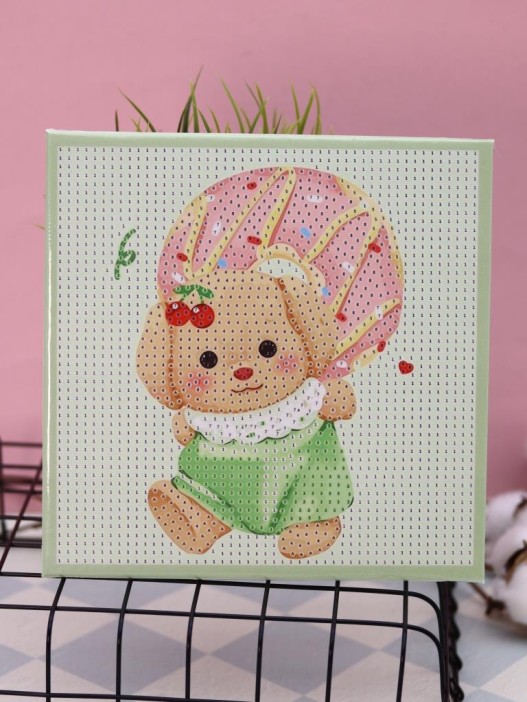 Алмазная мозаика на подрамнике Draw Me! «Beautiful bear», (20*20 см) 