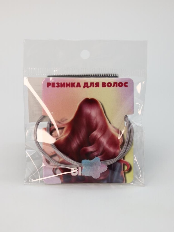 Резинка для волос GIRLY "Звездочка", голубая