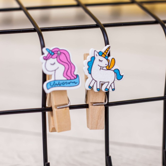 Прищепки "Royal unicorn", mix color 