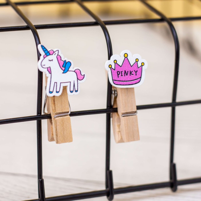 Прищепки "Royal unicorn", mix color 