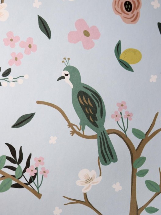 Упаковочная бумага «Flora», blue (50*70 см) 