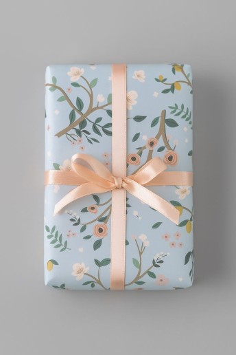 Упаковочная бумага «Flora», blue (50*70 см)