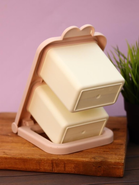 Органайзер настольный «Interesting eyes», pink (20,5*14,2*17 см) 