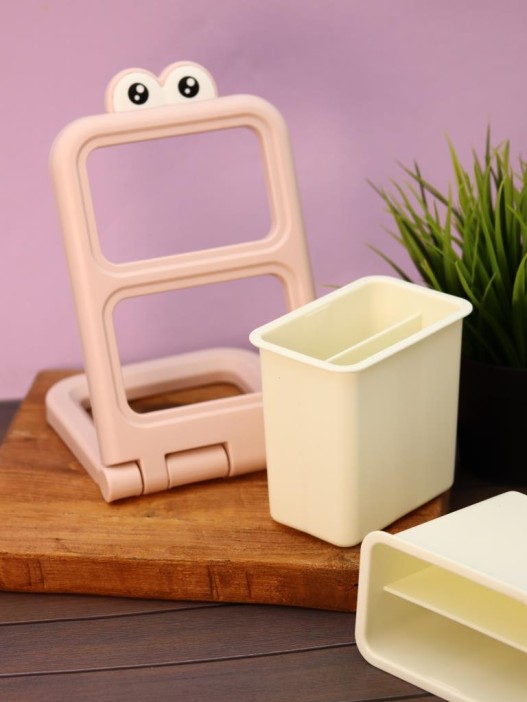 Органайзер настольный «Interesting eyes», pink (20,5*14,2*17 см) 