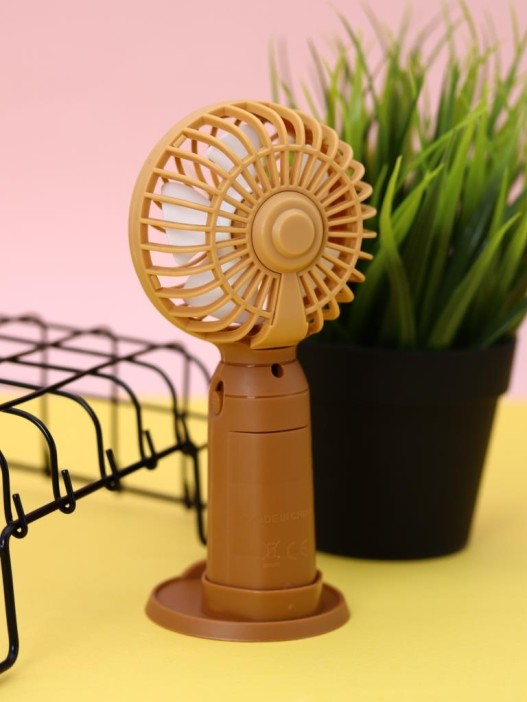 Портативный ручной вентилятор iLikeGift «Capybara face», brown 