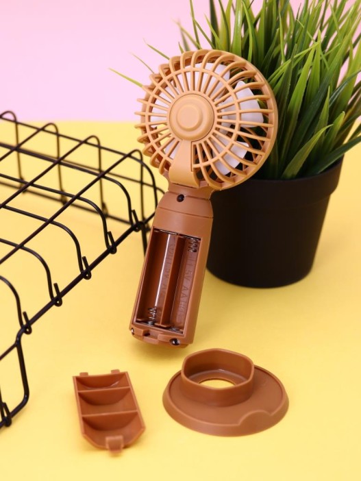 Портативный ручной вентилятор iLikeGift «Capybara face», brown 