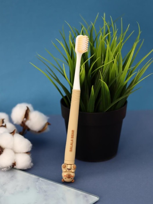 Зубная щётка для взрослых iLikeGift &quot;Capy smile&quot;, beige (21 см) 