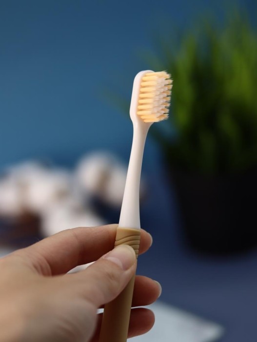 Зубная щётка для взрослых iLikeGift &quot;Capy smile&quot;, beige (21 см) 