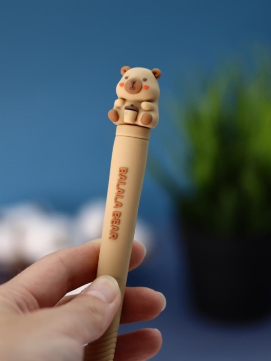 Зубная щётка для взрослых iLikeGift &quot;Capy smile&quot;, beige (21 см) 