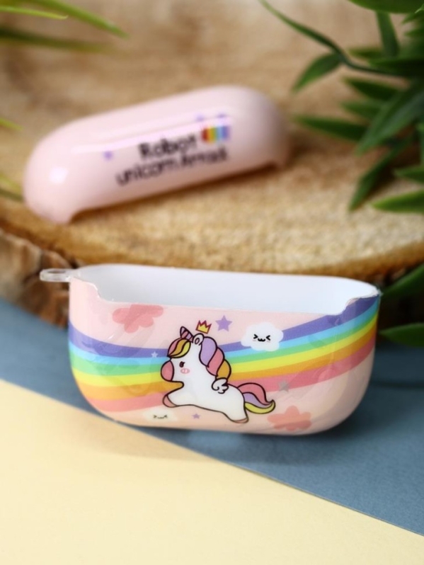 Чехол для AirPods Pro "Rainbow unicorn