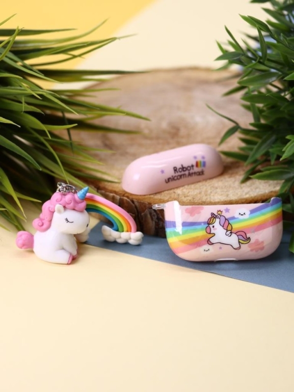 Чехол для AirPods Pro "Rainbow unicorn