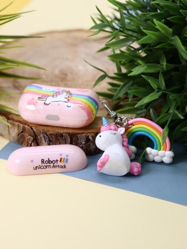 Чехол для AirPods Pro "Rainbow unicorn