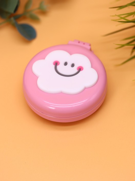 Расческа раскладная с зеркалом  &quot;Smiling cloud folding&quot;, pink 