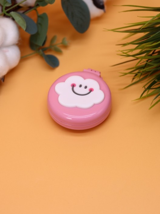 Расческа раскладная с зеркалом  &quot;Smiling cloud folding&quot;, pink 