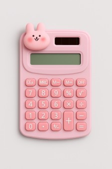 Калькулятор "Clever bunny", pink