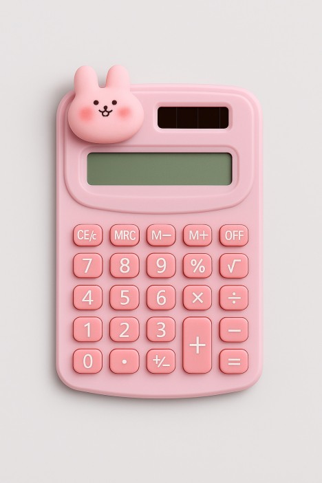 Калькулятор "Clever bunny", pink 