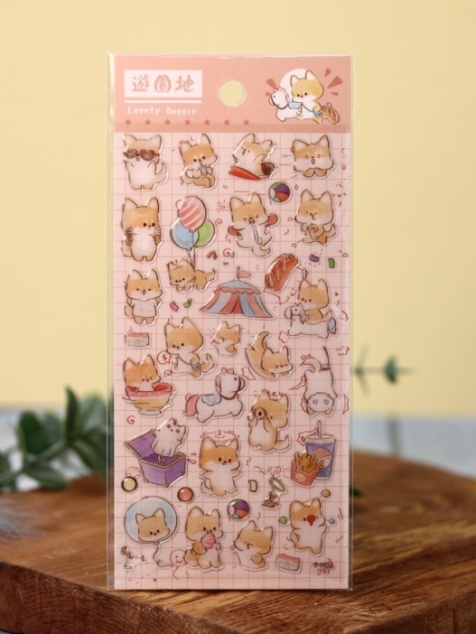 Наклейки &quot;Happy corgi&quot; 