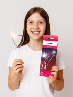 Бенгальские огни фигурные "Свет сердец" (30сек, 17см, 2шт)