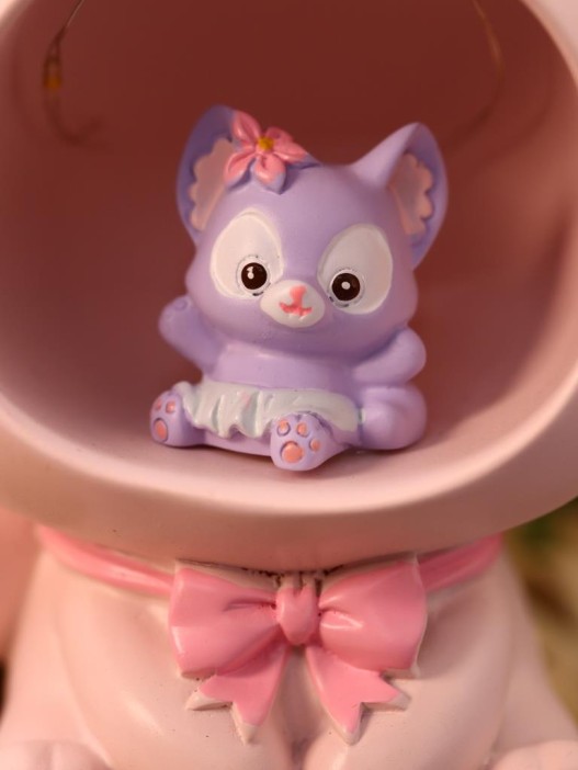 Ночник - подставка для канцелярских принадлежностей «Baby fox», pink (17 см), пластик 