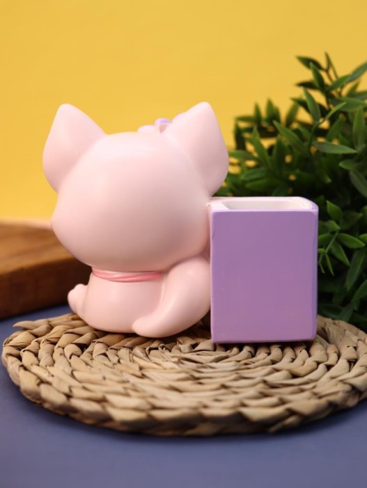 Ночник - подставка для канцелярских принадлежностей «Baby fox», pink (17 см), пластик 