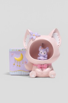 Ночник - подставка для канцелярских принадлежностей «Baby fox», pink (17 см), пластик