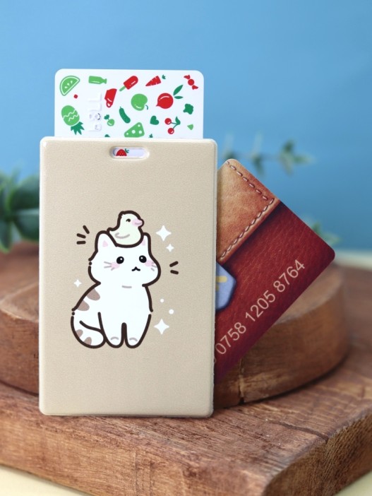 Держатель для карт Аниме «Cat duck» (6,5 х 10,4 см) 