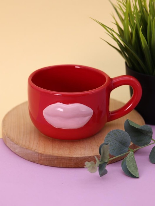 Кружка керамическая «Sensual lips», 390 ml 